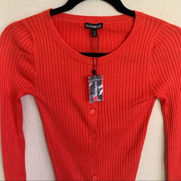 NWT Express Ribbed Knit Cardigan - Picture 4 of 7